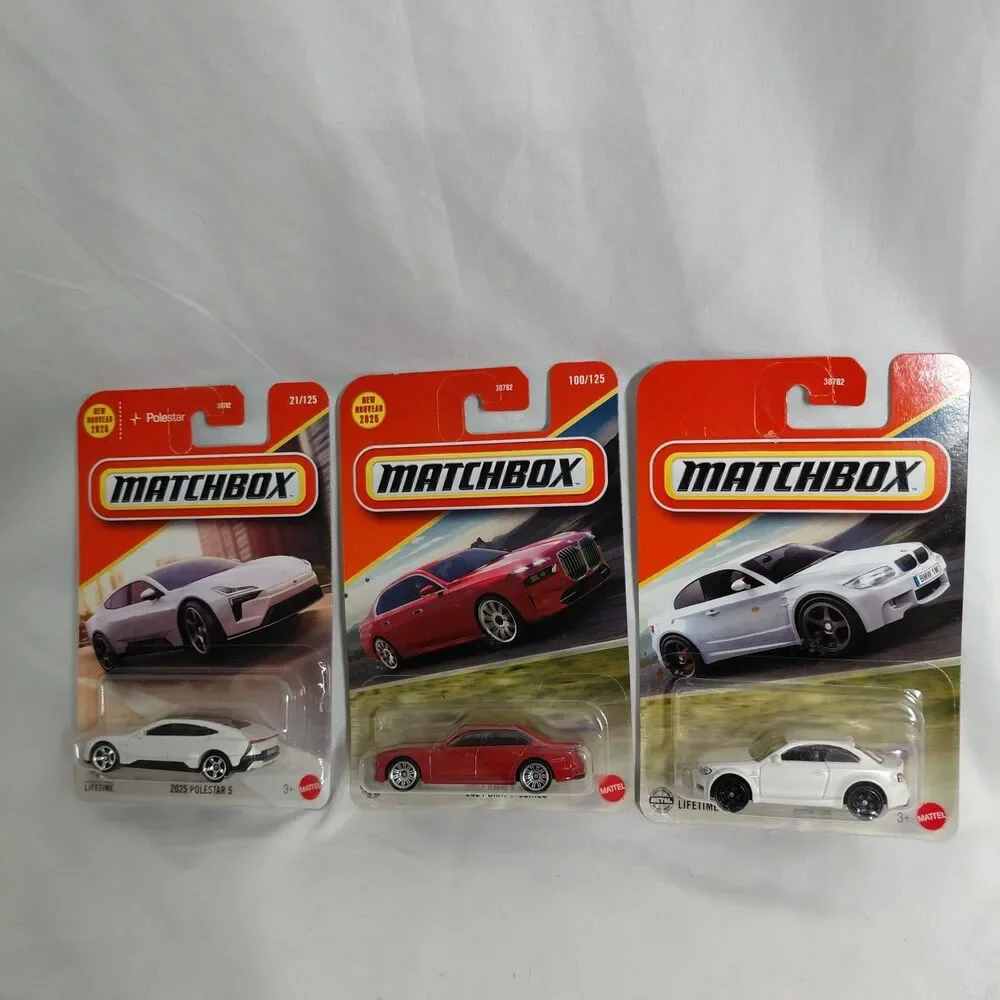 Matchbox Lot 3 2024 BMW 7-Series Red Polestar 5 White BMW 1M Coupe Diecast